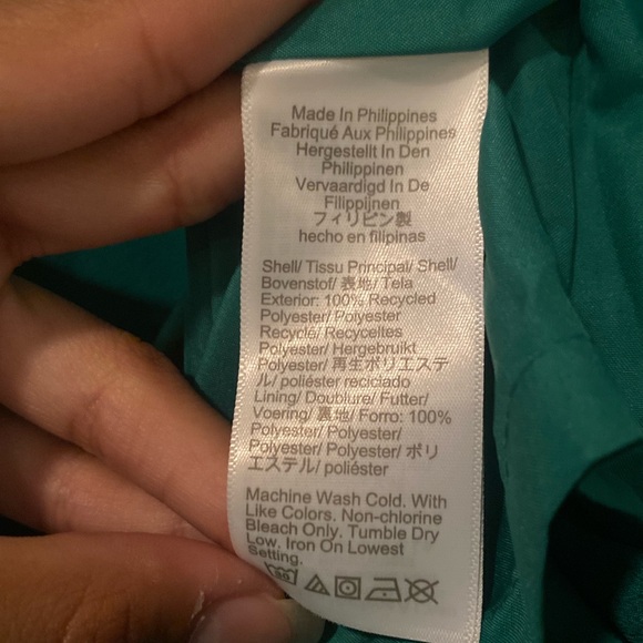 NWT J Crew Sleeveless V-Neck Shift Dress in Green Size 12 - Picture 7 of 7